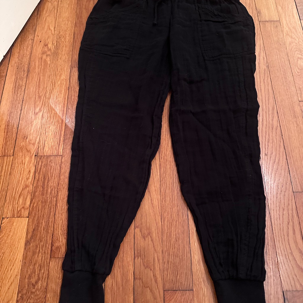 Michael Stars Black Drawstring Jogger Pants